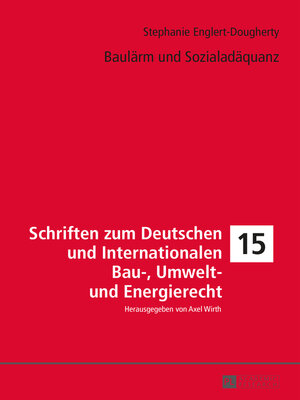 cover image of Baulärm und Sozialadäquanz